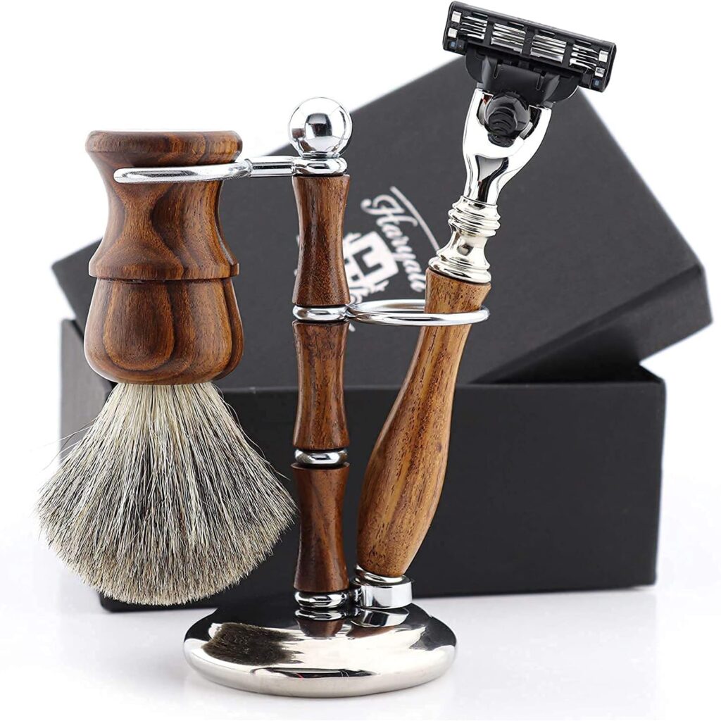 Men's Wooden Shaving Kit