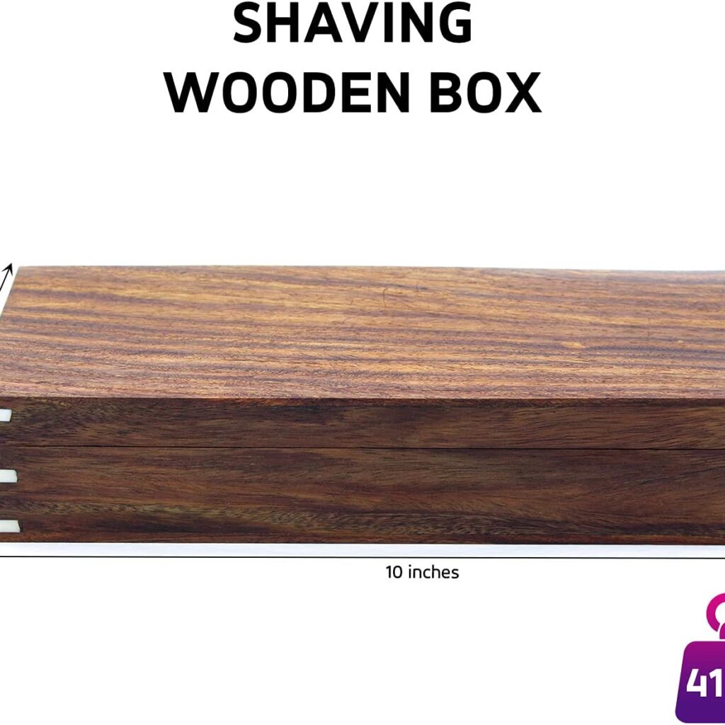 Deluxe Wooden Shaving Kit for Men